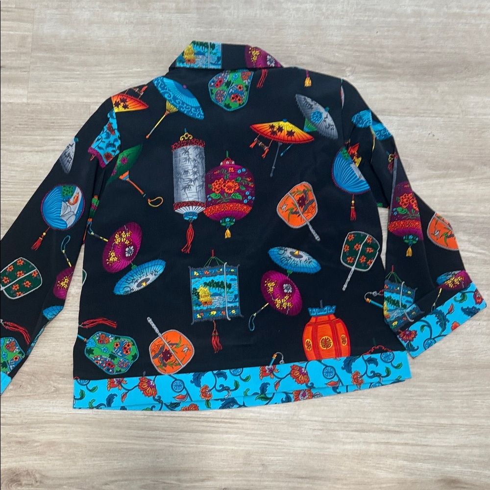 Susan Graver asian inspired Multicolor Jacket - Picture 5 of 5